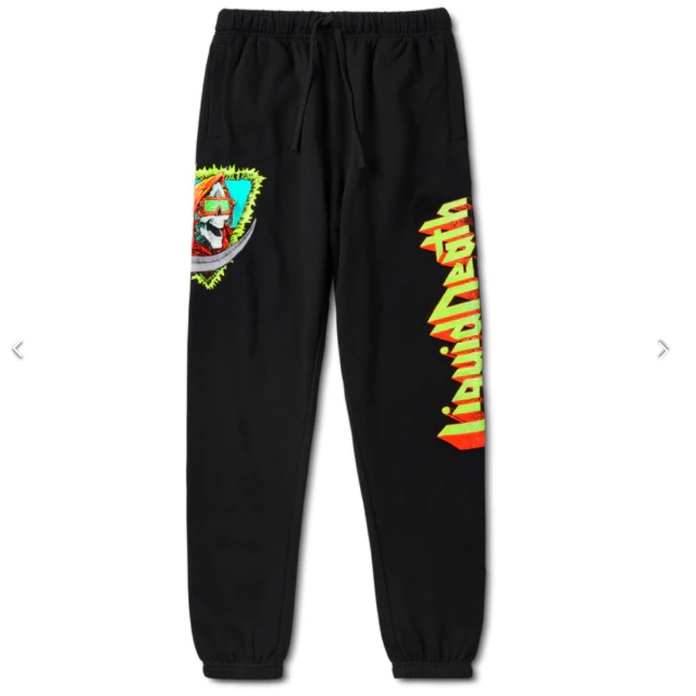 Black Graphic Joggers